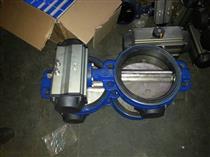 氣動襯膠對夾蝶閥